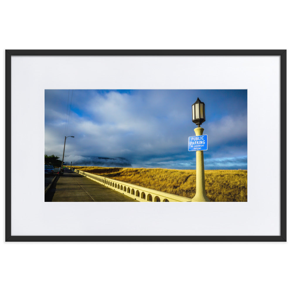 Seaside Oregon Promenade Framed Photo