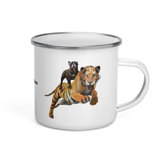 Tiger Clive Enamel Mug