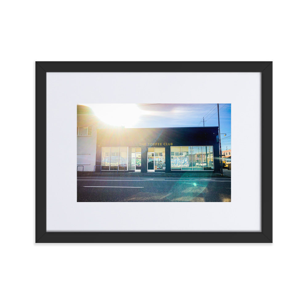 Toffee Club Portland Oregon Framed Print