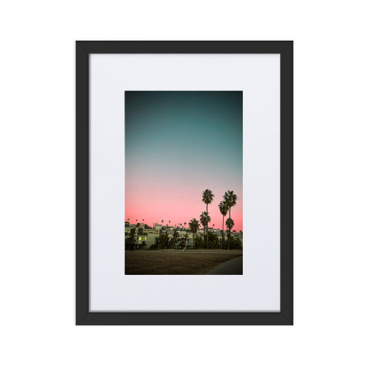 Los Angeles Cotton Candy Skies Framed Photo
