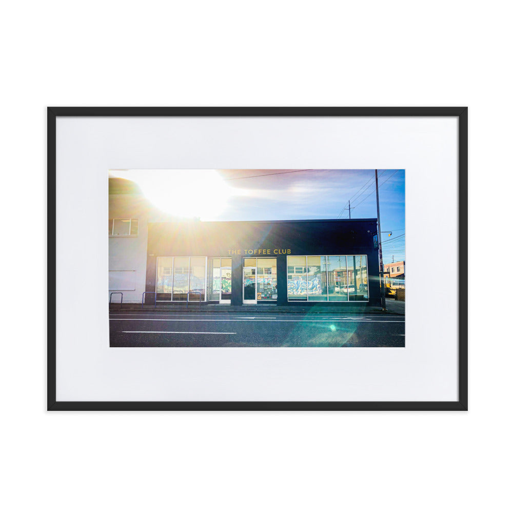 Toffee Club Portland Oregon Framed Print