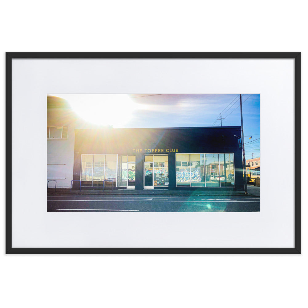 Toffee Club Portland Oregon Framed Print