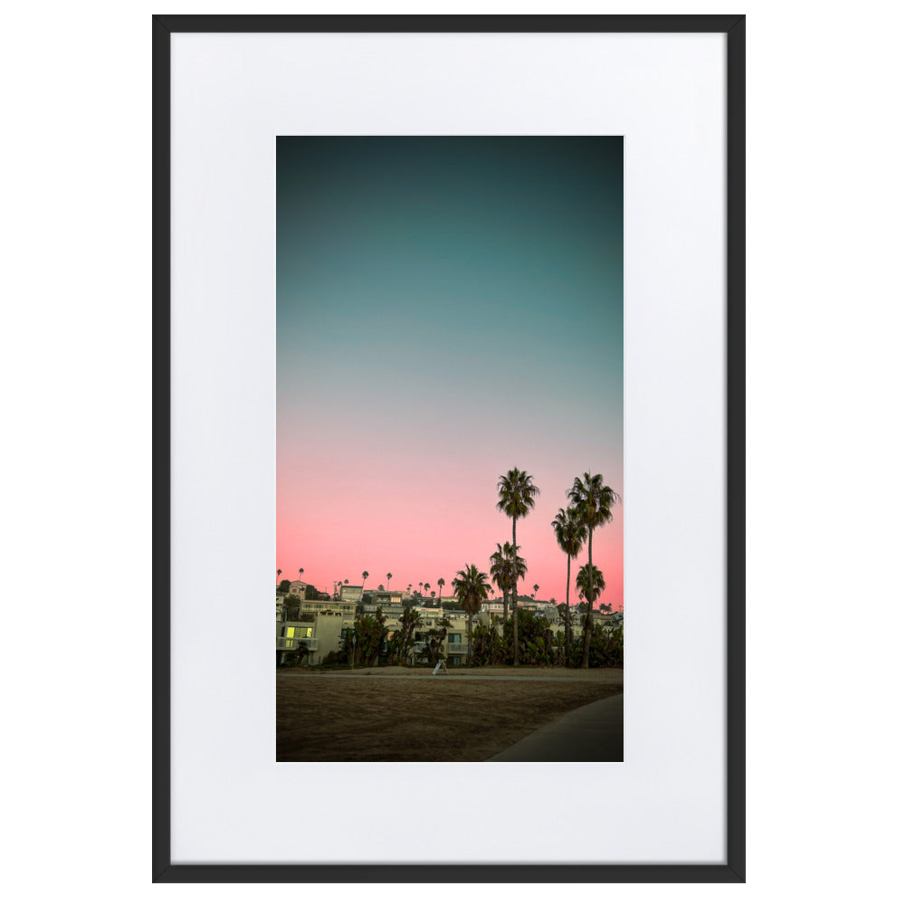 Los Angeles Cotton Candy Skies Framed Photo