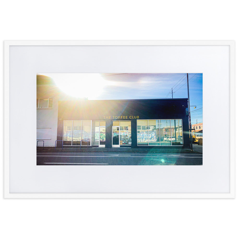 Toffee Club Portland Oregon Framed Print