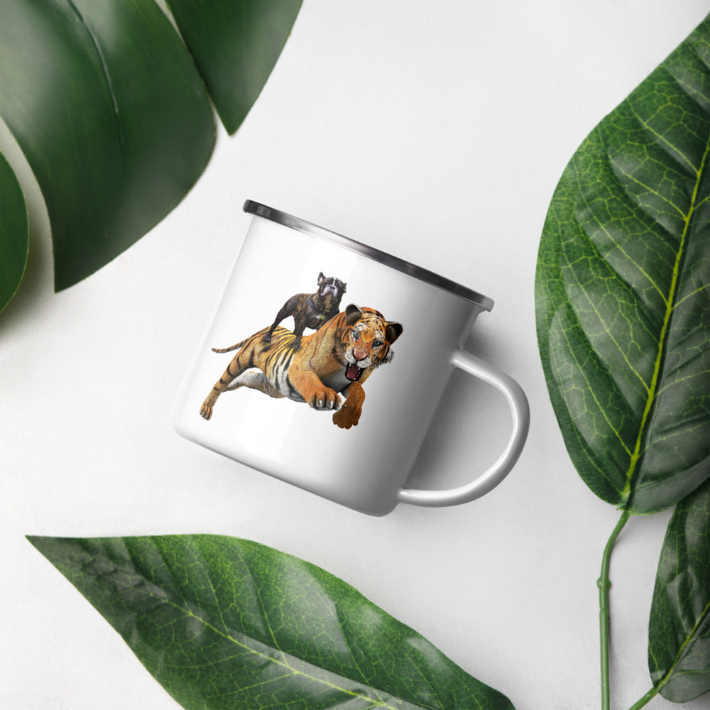 Tiger Clive Enamel Mug