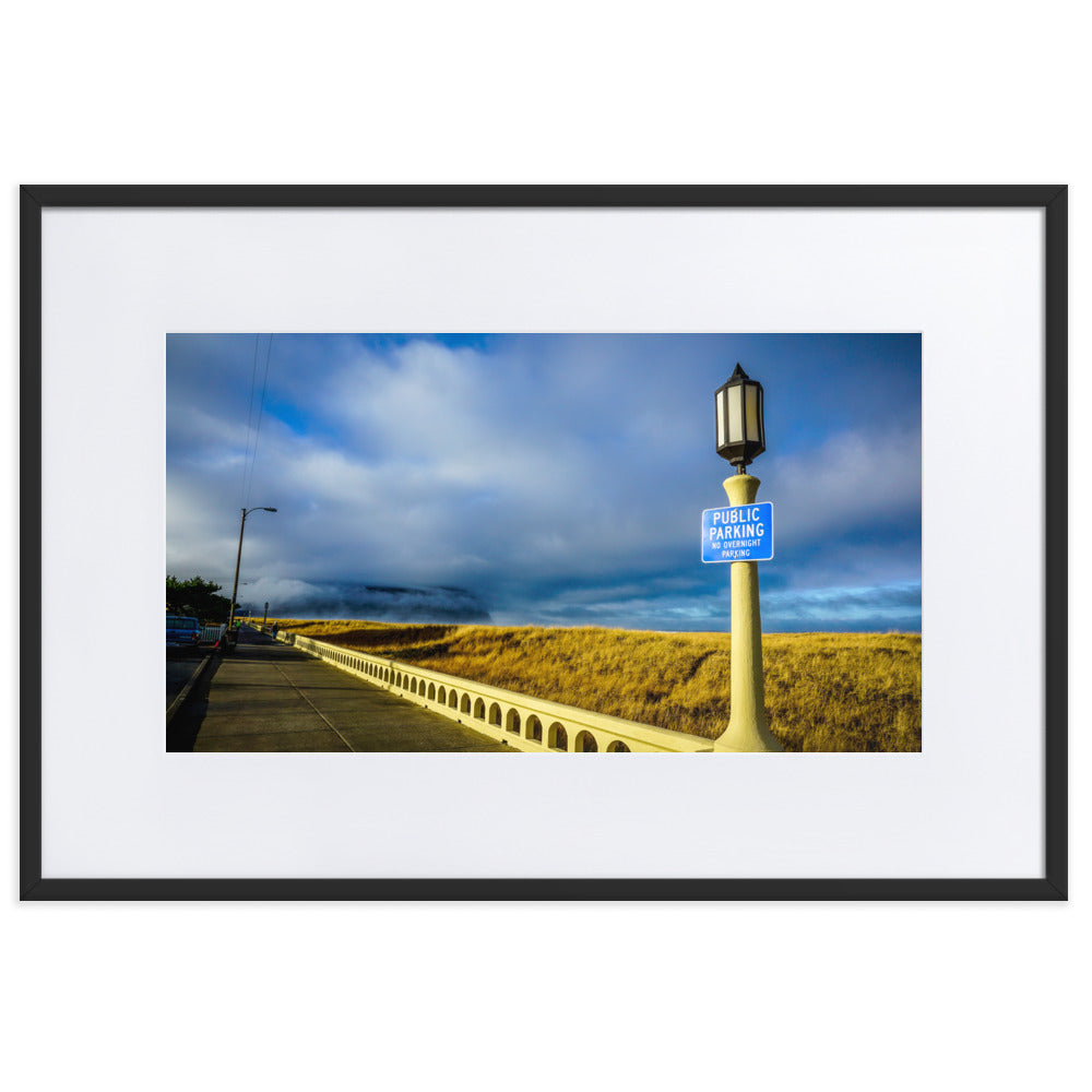 Seaside Oregon Promenade Framed Photo