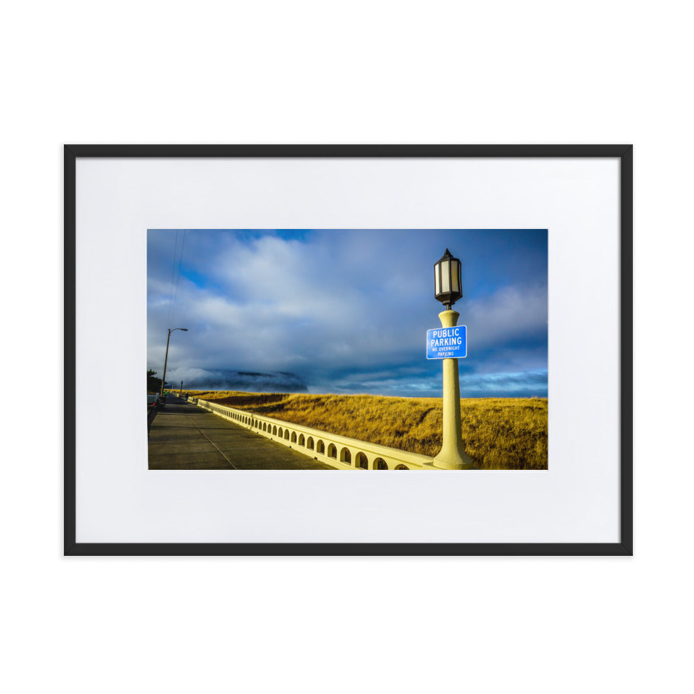 Seaside Oregon Promenade Framed Photo